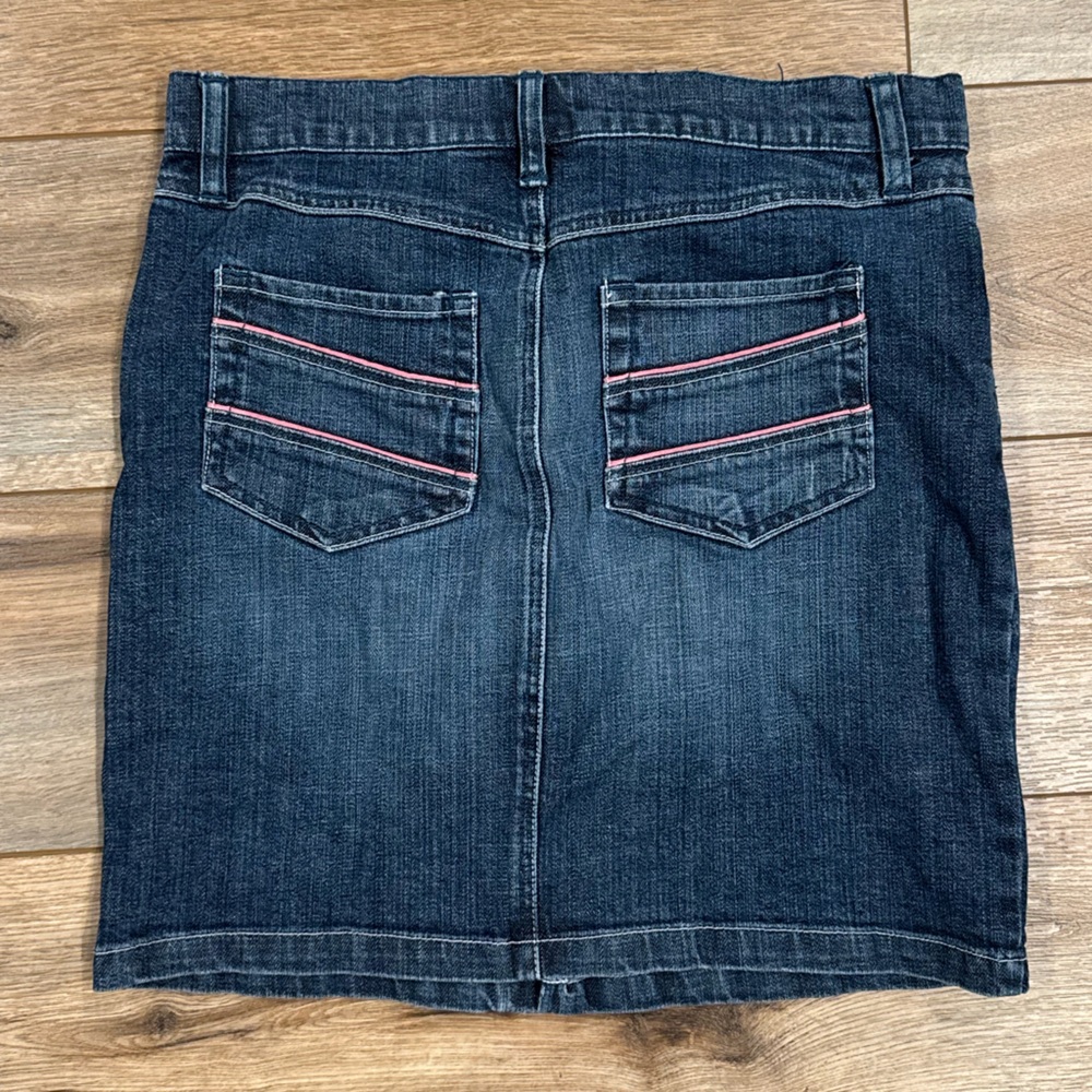 OLD NAVY VINTAGE Low-rise Dark Wash Jean Midi Skirt | Size 2